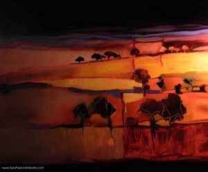 Fields Edge-Oil paitning-106x87cm