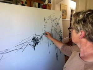 Sara Paxton Artworks-Sara Painting