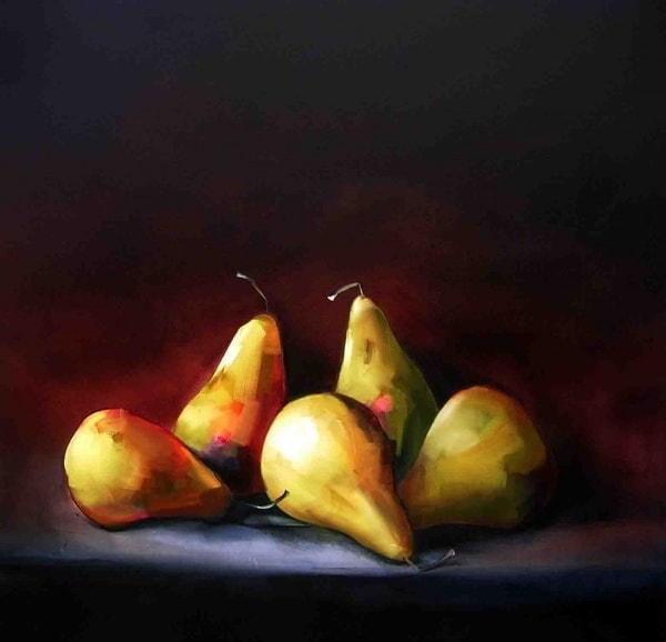 Sultry Pears - 106x106cm