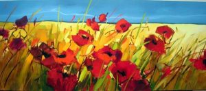 Finished Parading Poppies Oil Painting_Sara Paxton Artworks