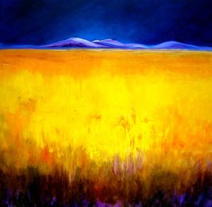 Sara Paxton Artworks-Fields of Yellow-92x92cm