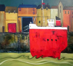 Sara Paxton Artworks-The Seagull-92x92cm