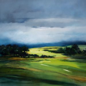 Lush Green Hills - 106x106cm