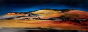 Red Foothills - 160x60cm