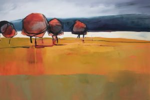 Red Trees - 150x100cm