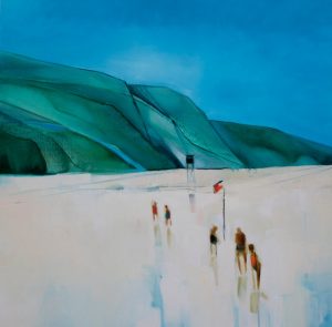 The Bathers - 92x92cm