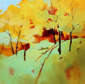 Spring Trees - 92x92cm