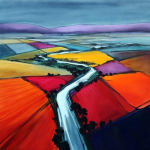 Upstream - 106x106cm