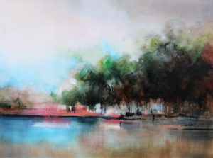 Reflected 120x90cm Oils on Canvas by Sara Paxton Artworks