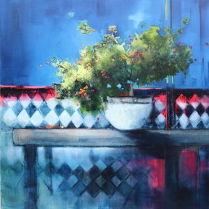 Red Berries - 92x92cm