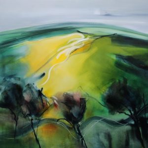 Wayward – original oil painting by Sara Paxton, 106x106cm
