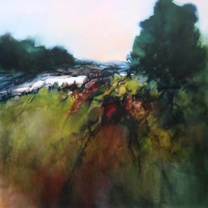 Ascending 106x106cm by Sara Paxton