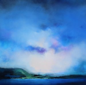 Escarpment 92x92cm by Sara Paxton