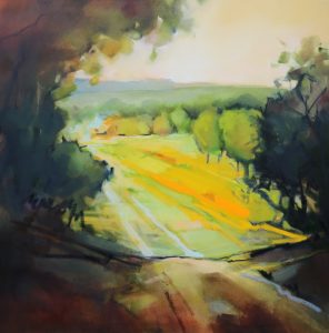 Shadows and Light 106x106cm by Sara Paxton