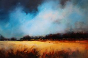 Contemporary Earth A – original oil painting by Sara Paxton, 150x100cm