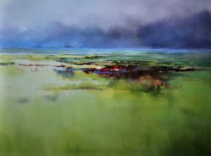 Linear – original oil painting by Sara Paxton, 120x90cm