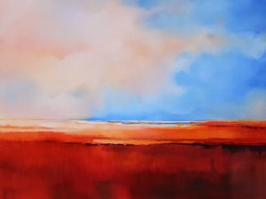 Shimmering – original oil painting by Sara Paxton, 120x90cm