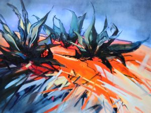 Heat of the Day – original oil painting by Sara Paxton, 120x90cm