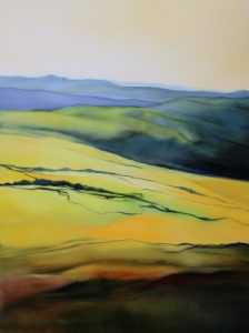 Rolling Hills – original oil painting by Sara Paxton, 90x120cm