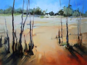 Warm Earth – original oil painting by Sara Paxton, 120x90cm
