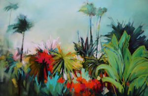 Garden Paradise – original oil painting by Sara Paxton, 150x100cm