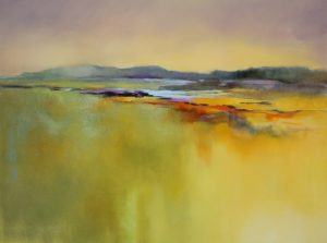 Landscape Glow – original oil painting by Sara Paxton, 120x90cm