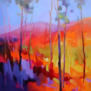 Luminous – original oil painting by Sara Paxton, 92x92cm