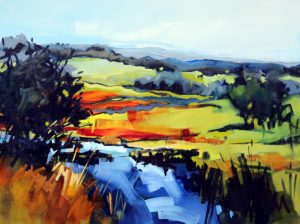 Lush Green – original oil painting by Sara Paxton, 120x90cm