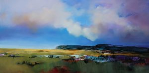Solid Ground – original oil painting by Sara Paxton, 152x76cm