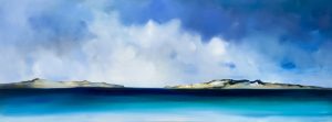 Offshore – original oil painting by Sara Paxton, 160x60cm