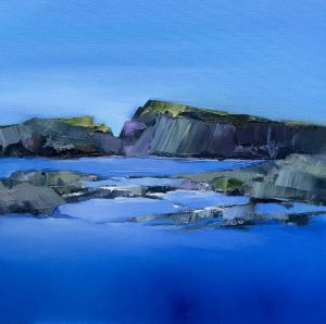 Sea Cliffs - original painting SOLD – original oil painting by Sara Paxton