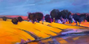 Colour Intensity – original oil painting by Sara Paxton, 152x76cm