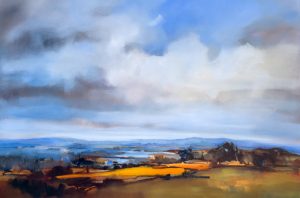 Overland – original oil painting by Sara Paxton, 150x100cm