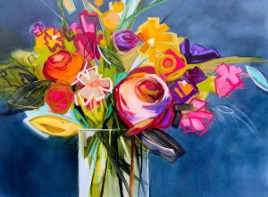 Colour Hit – original oil painting by Sara Paxton, 120x90cm
