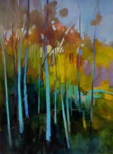 Iridescence – original oil painting by Sara Paxton, 90x120cm