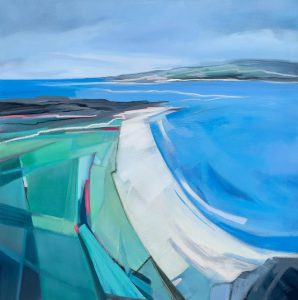 Two Bays – original oil painting by Sara Paxton, 92x92cm