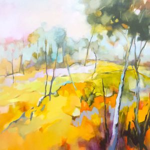 Visual Fantasy – original oil painting by Sara Paxton, 92x92cm
