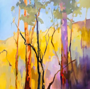 Magic Woods – original oil painting by Sara Paxton, 106x106cm