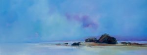 Tranquil Stillness – original oil painting by Sara Paxton, 160x60cm