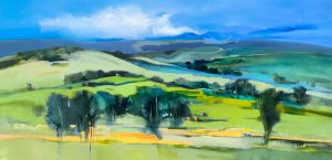 Earth's Embrace – original oil painting by Sara Paxton, 152x76cm