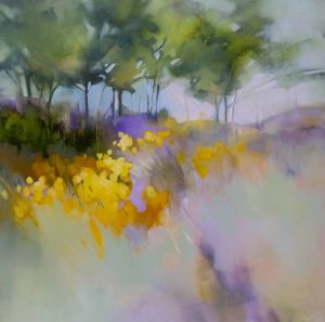 Daydreams – original oil painting by Sara Paxton, 92x92cm