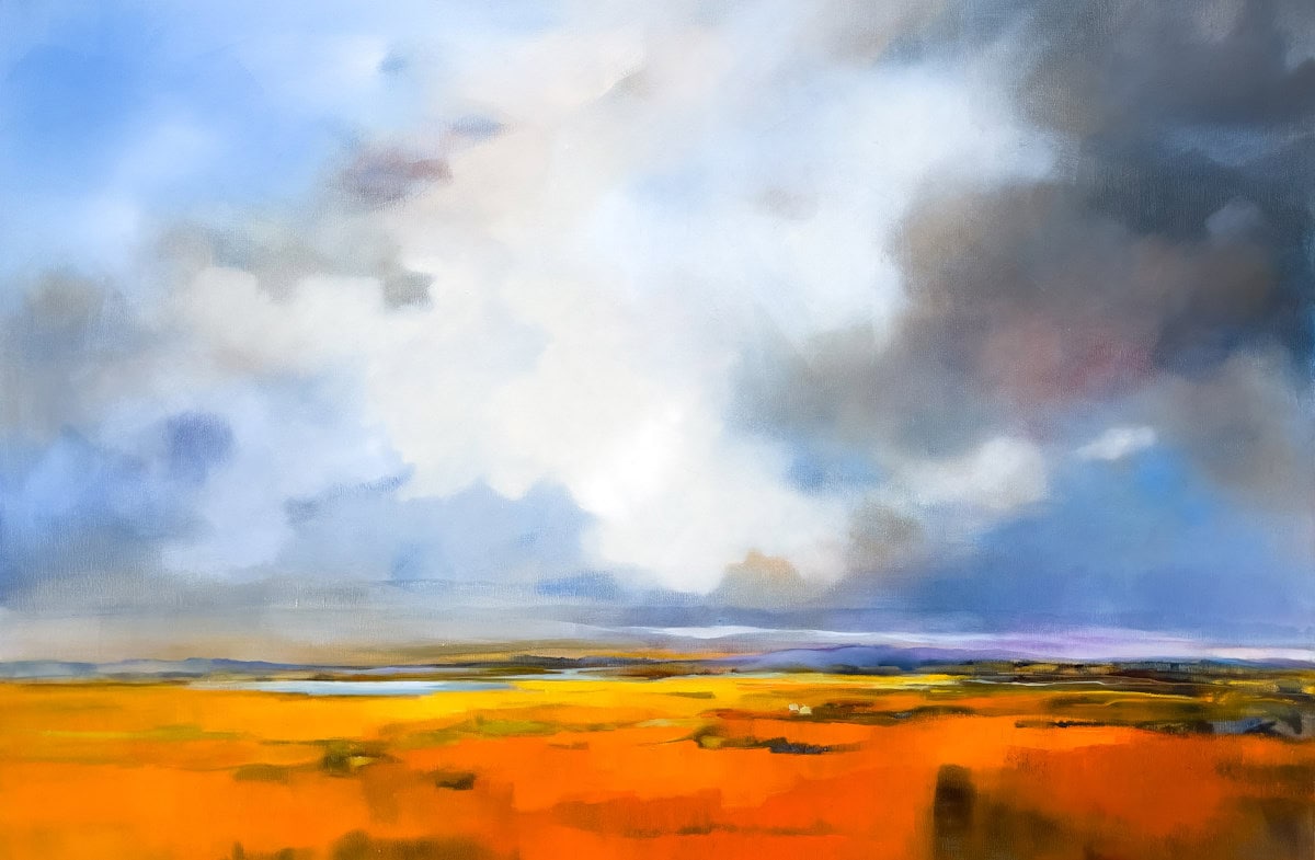 Echoes of Light – original oil painting by Sara Paxton, 100x150cm